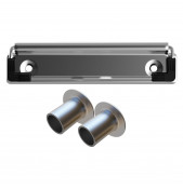 Silver 120 mm Clipboard Clip & Tube Rivet Pack