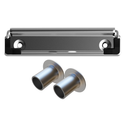 Silver 120 mm Clipboard Clip & Tube Rivet Pack