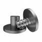 4.95 mm x 3.5 mm Silver Large Rivet