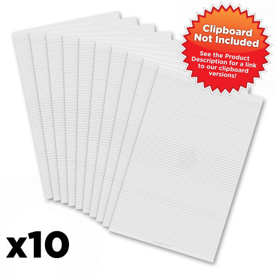 10 Pack - Vertical 11 x 17 MDF Clipboard Notepad