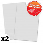 2 Pack - Vertical 11 x 17 MDF Clipboard Notepad - Blank