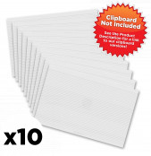 10 Pack - Horizontal 17 x 11 MDF Clipboard Notepad