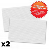2 Pack - Horizontal 17 x 11 MDF Clipboard Notepad