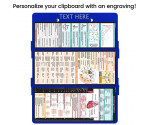 WhiteCoat Clipboard® Trifold - Blue Cardiology Edition