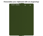 Army Green Vertical ISO Clipboard