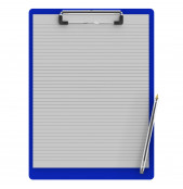 Letter Size 8.5 x 11 Aluminum Clipboard | Blue
