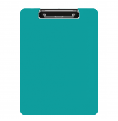 Letter Size 8.5 x 11 Plastic Clipboard | Teal