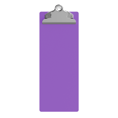 4.25 x 11 Aluminum Server Clipboard - Lilac