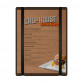 HDF Vertical Menu Board with Bands