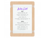 MDF Small Menu Holder