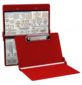 Aluminum Needlework Clipboard - Red