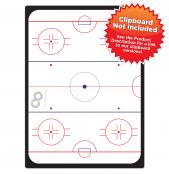 Flat Hockey Rink Adhesive Reference Label 