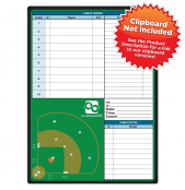 Flat Baseball Field Adhesive Reference Label 
