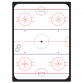 Flat Hockey Rink Adhesive Reference Label 