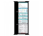 WhiteCoat Clipboard® Trifold - Black Cardiology Edition