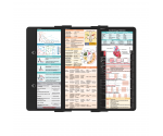 WhiteCoat Clipboard® Trifold - Black Cardiology Edition
