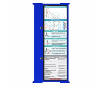 WhiteCoat Clipboard® Trifold - Blue Cardiology Edition
