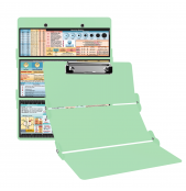 WhiteCoat Clipboard® Trifold - Mint Nursing Edition