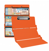 WhiteCoat Clipboard® Trifold - Orange Nursing Edition
