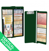 WhiteCoat Clipboard® Vertical - Green Physical Therapy Edition