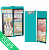 WhiteCoat Clipboard® Vertical - Teal Physical Therapy Edition