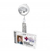 Vintage Brain Diagram Button Badge Reel 