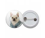 French Bulldog Doctor Pinback Button French Bulldog Doctor Pinback Button