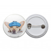 Sick Chihuahua Pinback Button