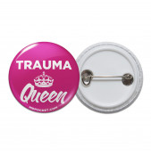 Trauma Queen Pinback Button